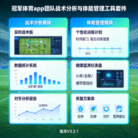 冠军体育app团队战术分析与体能管理工具套件示意图